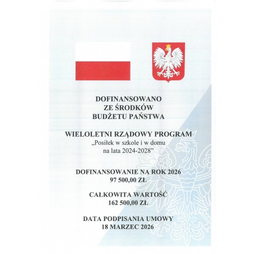 „POSIŁEK W SZKOLE I W DOMU”