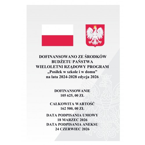 Program „Posiłek w szkole i w domu” – 2026