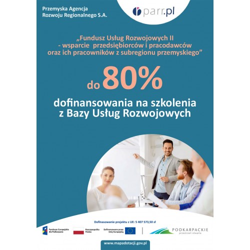 „Fundusz Usług Rozwojowych II” - dofinasowanie na szkolenia i kursy zawodowe.