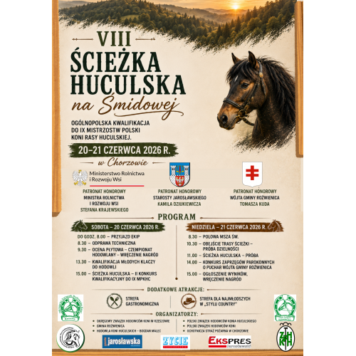 VIII Ścieżka Huculska na Śmidowej już w ten weekend! 20-21 czerwca 2026 r., Chorzów!