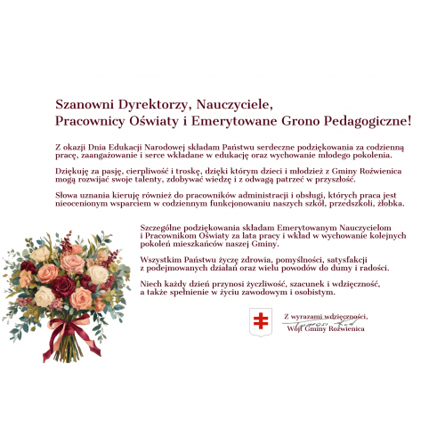 Dzień Edukacji Narodowej w Gminie Roźwienica.
