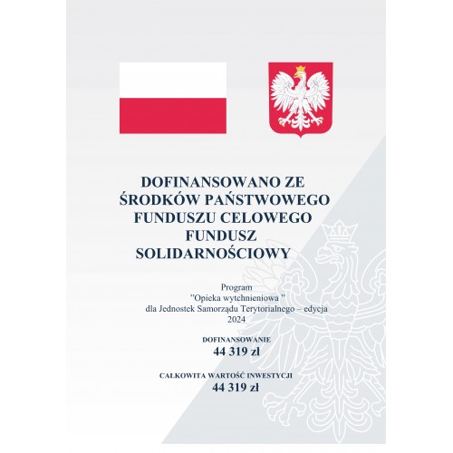 PROGRAM „OPIEKA WYTCHNIENIOWA” – dla Jednostek Samorządu Terytorialnego – edycja 2024