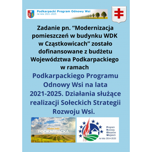 WDK w Cząstkowicach na nowo będzie cieszyć lokalną społeczność!